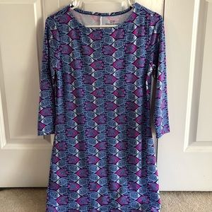 Vineyard Vines Fish Pattern Dress, XS